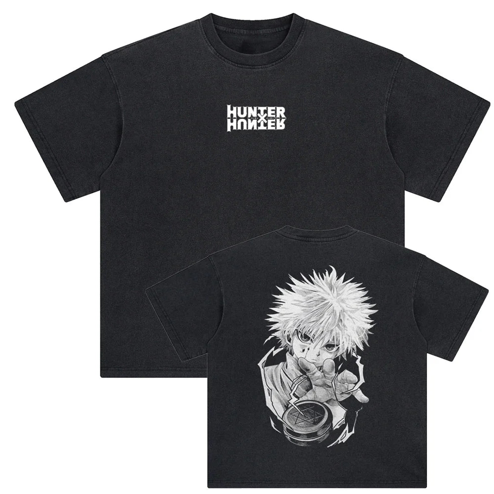 Hunter x Hunter Killua's Logo Oversized Vintage Shirt