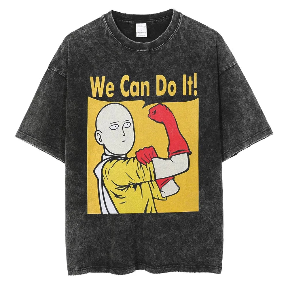 One Punch Man Saitama Hero for Fun Vintage T-Shirt