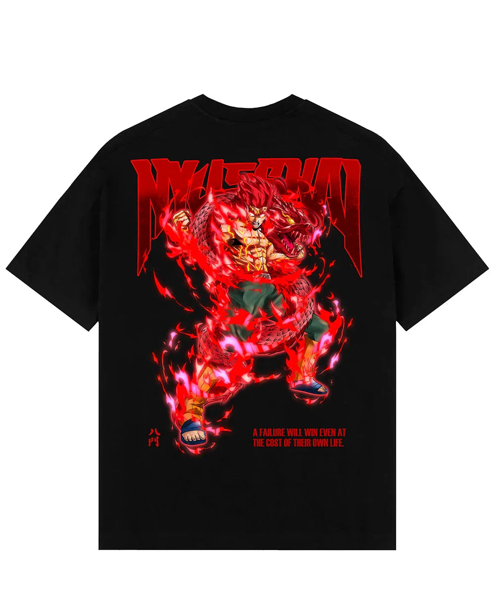 Naruto Might's Dragon Oversized Graphic T-Shirt