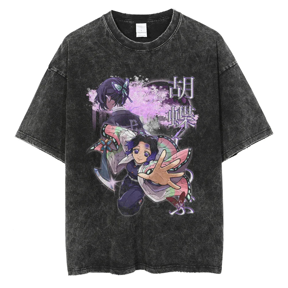 Demon Slayer Shinobu Kocho Insect Hashira Vintage T-Shirt