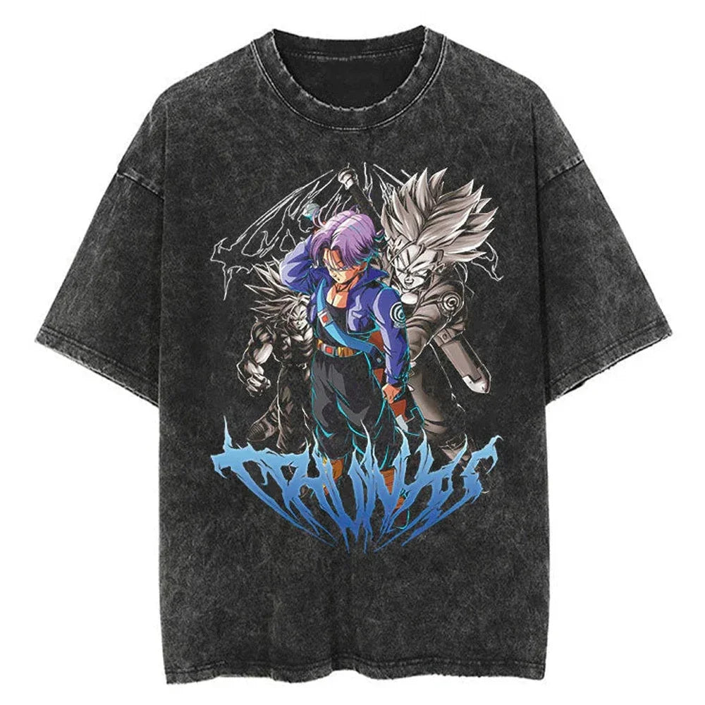 Dragon Ball Trunks Hero of Time Oversized Vintage T-Shirt
