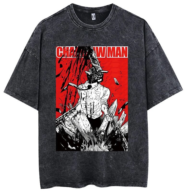 Chainsaw Man Carnage Mode Vintage T-Shirt