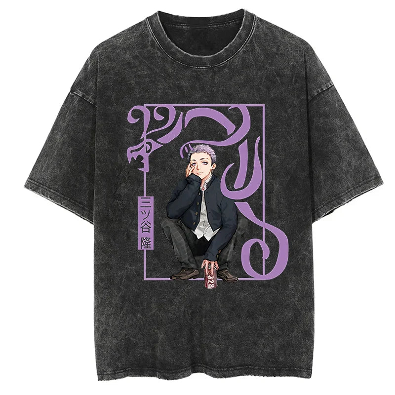 Tokyo Revengers Mitsuya Stylish Strength Oversized Vintage T-Shirt