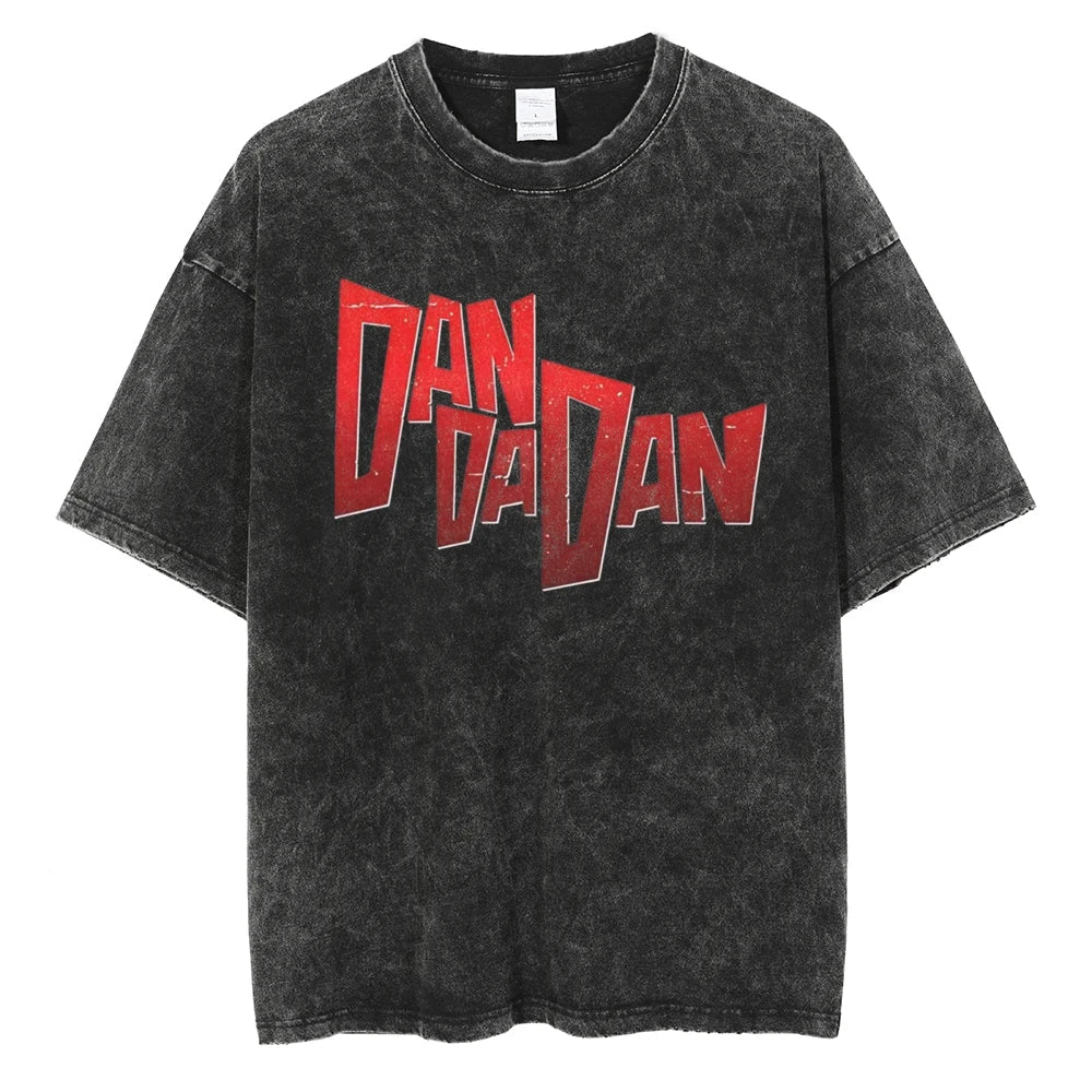Dandadan Logo's Pride Oversized Vintage T-Shirt