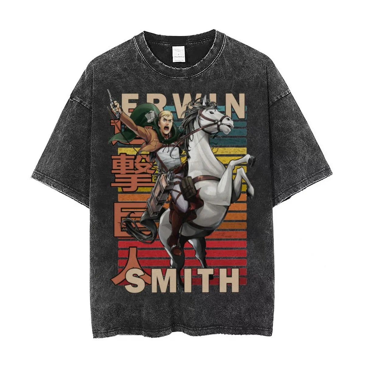 Attack on Titan Erwin Smith Fearless Leader Vintage T-Shirt