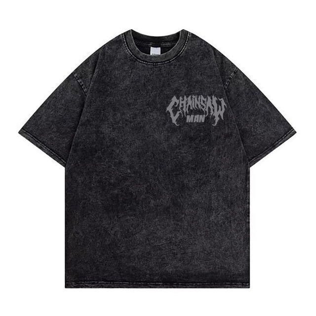 Chainsaw Man Logo Vintage T-Shirt