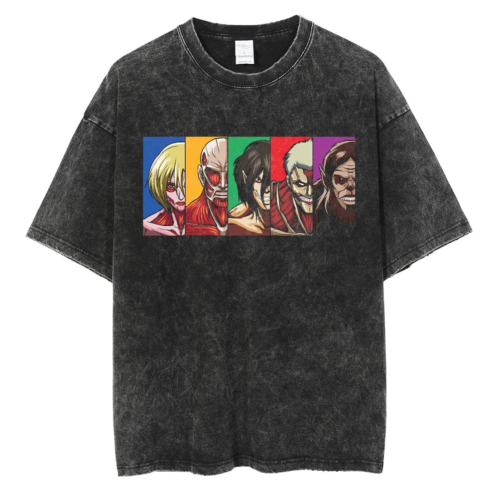Attack on Titan Eren Yeager and Friends Vintage T-Shirt