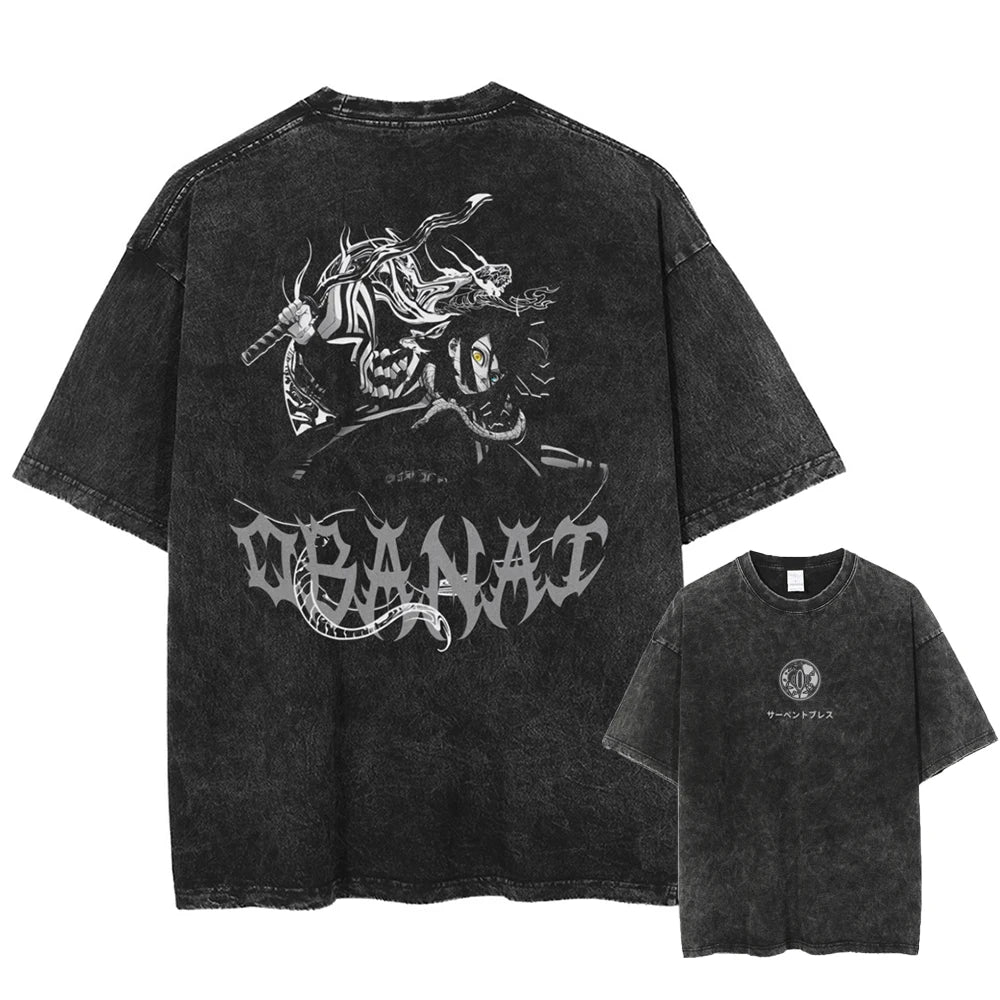 Demon Slayer Serpent's Strike Oversized Vintage T-Shirt