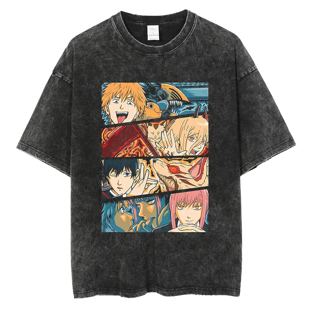 Chainsaw Man Demonic Gang Vintage T-Shirt