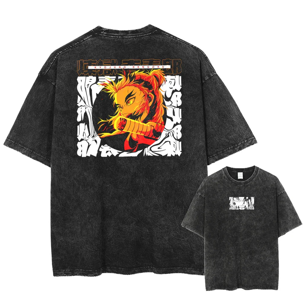 Demon Slayer Rengoku's Flame Vintage T-Shirt