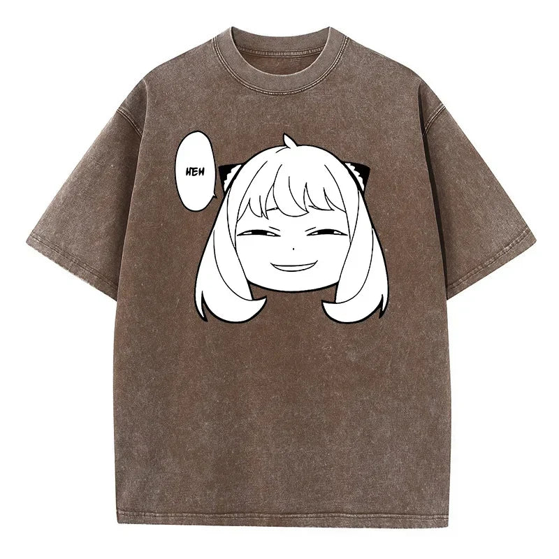 Spy x Family Anya Heh Moment Oversized Vintage T-Shirt