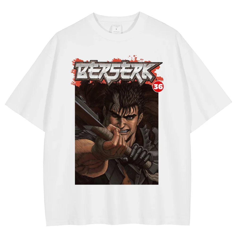 Berserk Guts Relentless Avenger Oversized Vintage T-Shirt