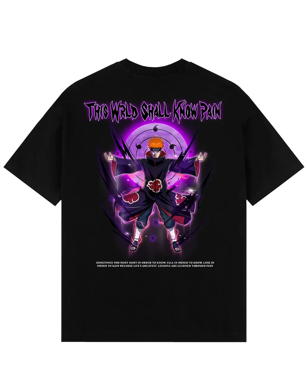 Naruto Pain's Almighty Oversized Graphic T-Shirt