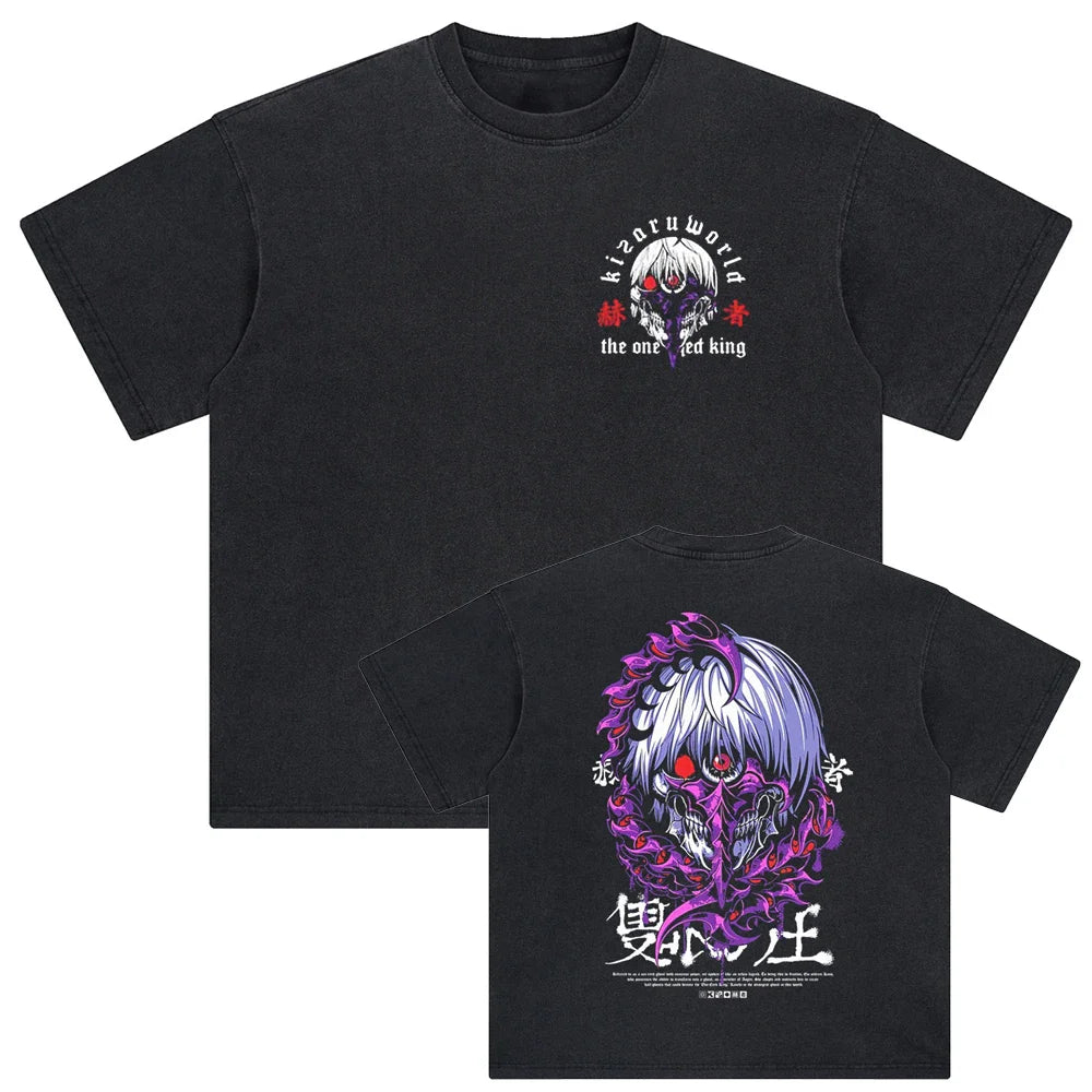 Tokyo Ghoul Kaneki's Duality Oversized Vintage T-Shirt