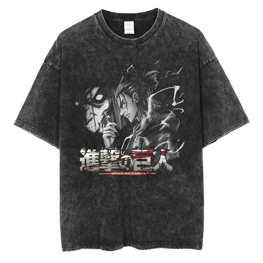 Attack on Titan Eren Yeager Titan Transformation Vintage T-Shirt