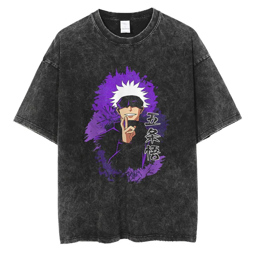 Jujutsu Kaisen Gojo High Sensei Oversized Vintage T-Shirt