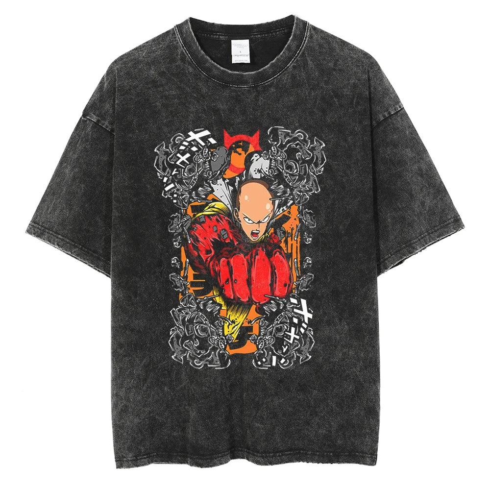 One Punch Man Hero Association Vintage T-Shirt