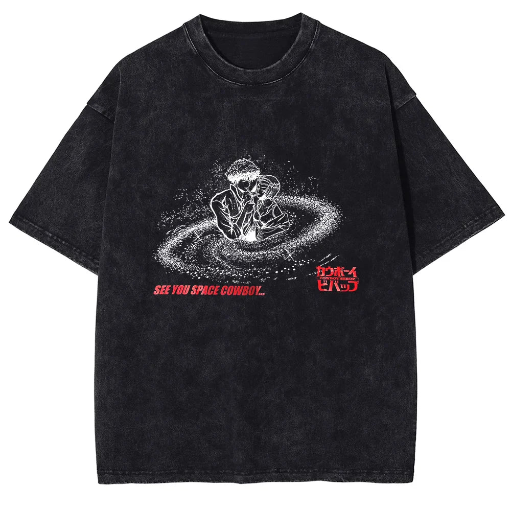 Cowboy Bebop Duo's Tale Oversized Vintage T-Shirt