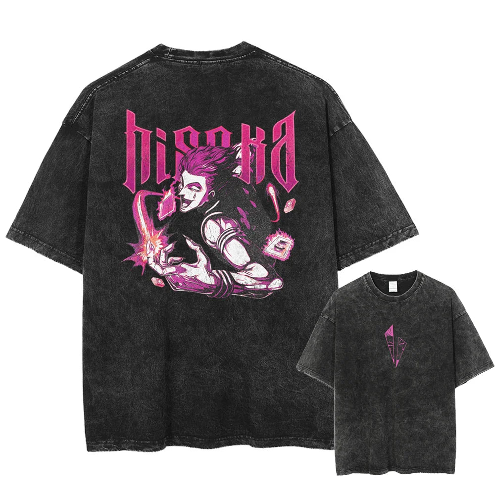 Hunter x Hunter Hisoka The Sinister Magician Oversized Vintage T-Shirt