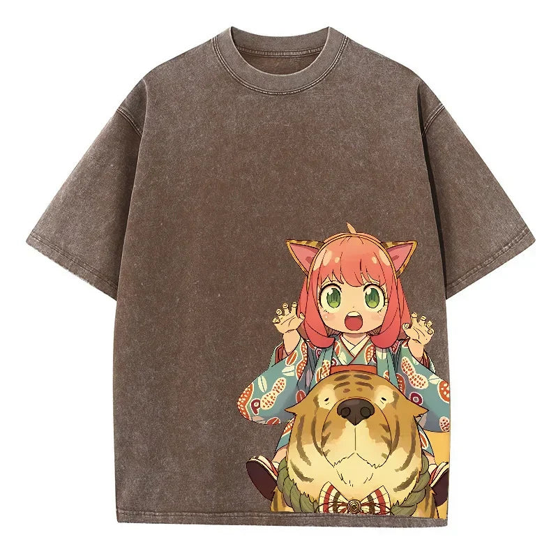 Spy x Family Anya & Bond Clever Companions Oversized Vintage T-Shirt