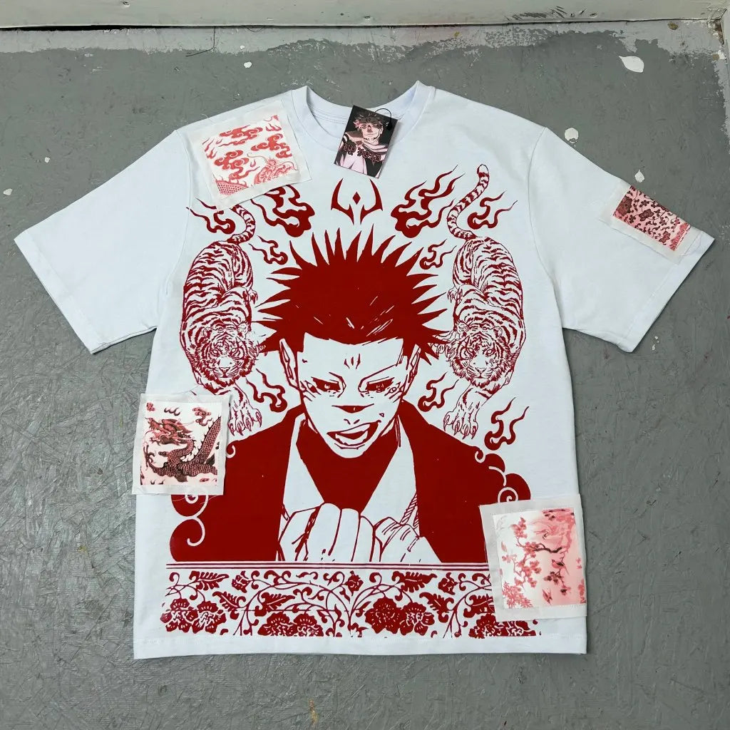 Jujutsu Kaisen Sukuna Ruler of the Cursed Realm Graphic T-Shirt