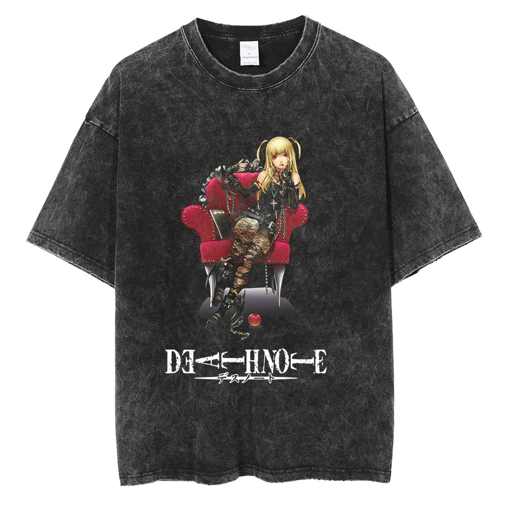 Death Note Mikasa's Insight Oversized Vintage T-Shirt
