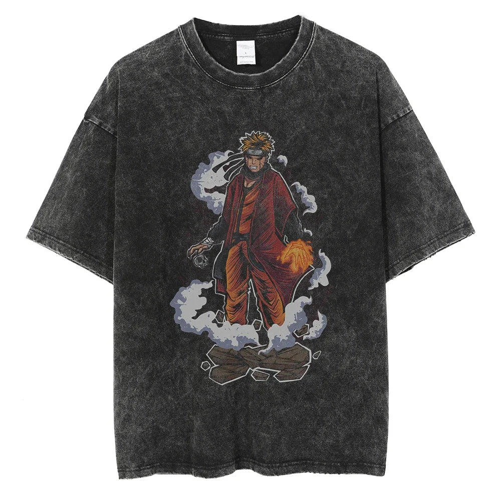 Naruto Sage Mode Power Oversized Vintage T-Shirt