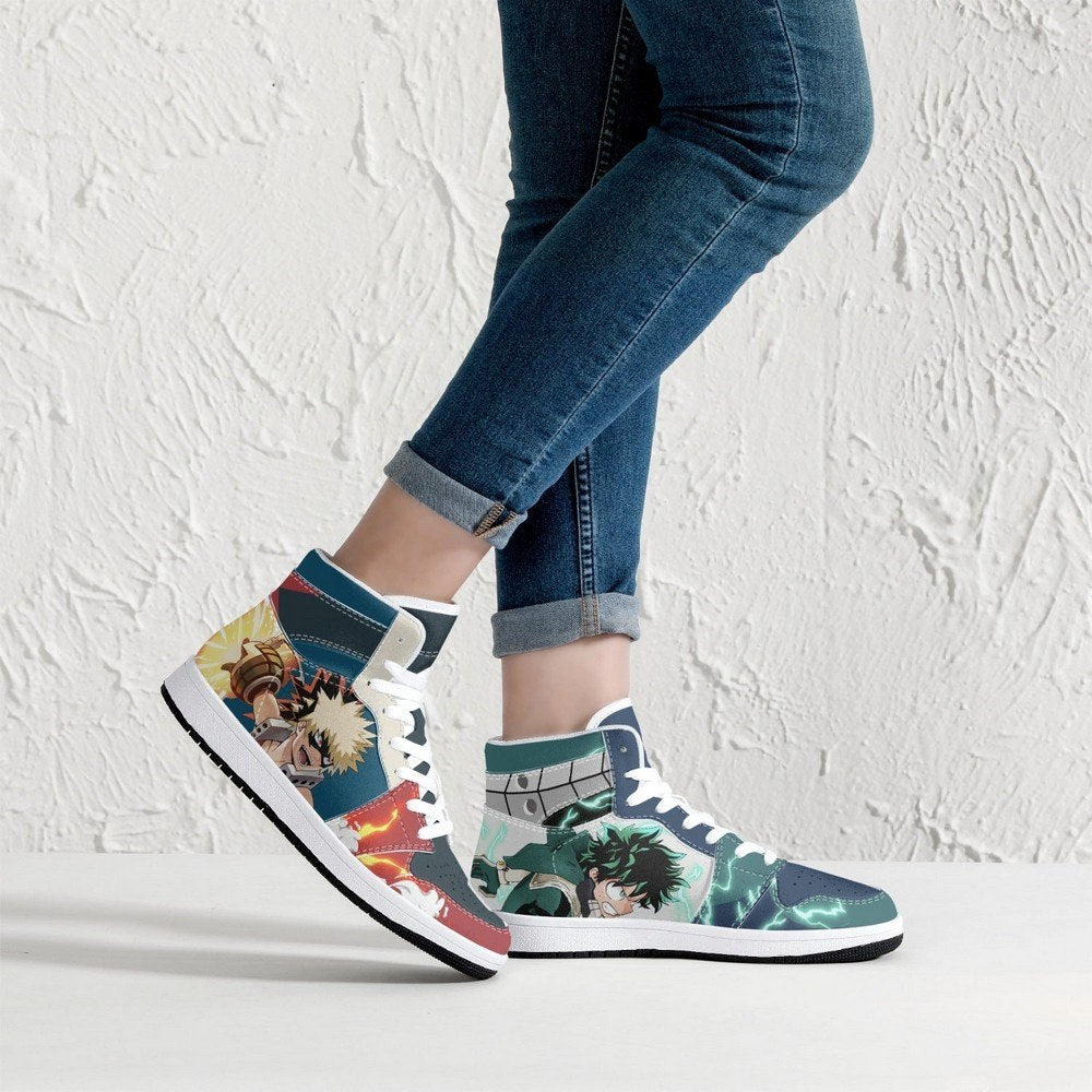Deku And Bakugo My Hero JD1 High Top Shoes