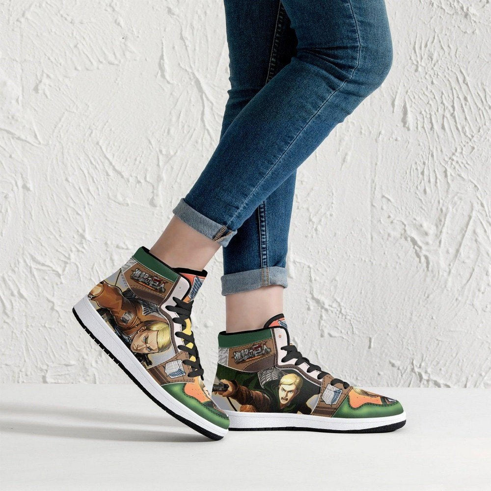 Erwin Smith Shingeki No Kyojin JD1 High Top Shoes