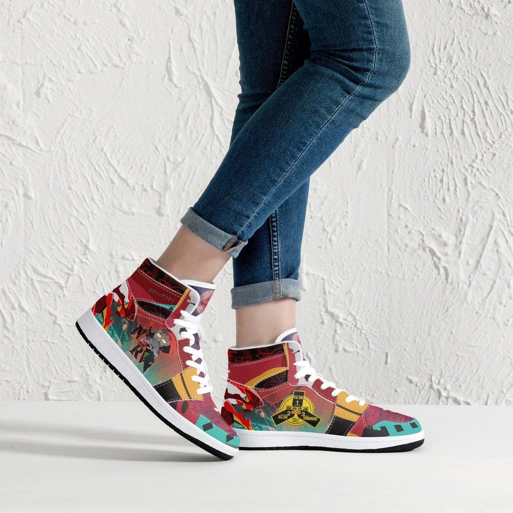 Gendo Ikari Eva Unit 02 Neon Genesis Evangelion JD1 High Top Shoes