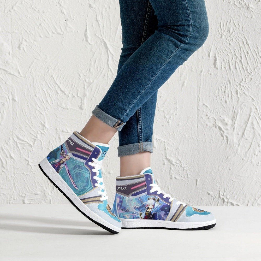Kamisato Ayaka Genshin Impact JD1 High Top Shoes