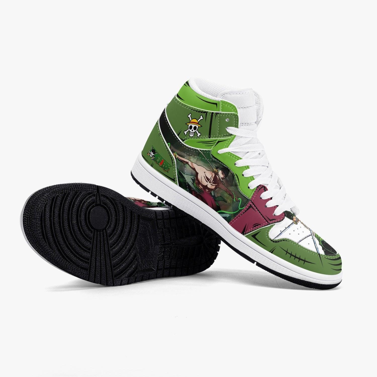 One Piece Roronoa Zoro Santoryu Three Swords AJ1 High Top Shoes