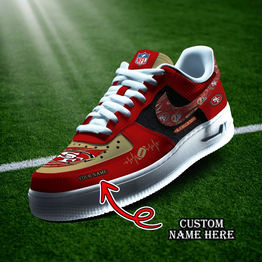 San Francisco 49ers Personalized Version 6 AF1 Shoes