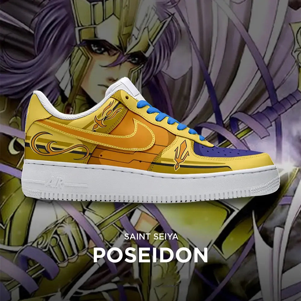 Poseidon Saint Seiya Low Top Shoes