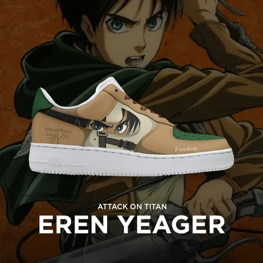 Eren Yeager Attack on Titan Edition Low Top Shoes