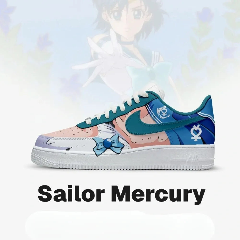 Sailor Mercury Sailor Moon Special Low Top Shoes