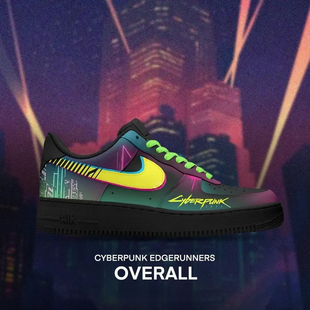 Overall Cyberpunk Edgerunners Low Top Shoes