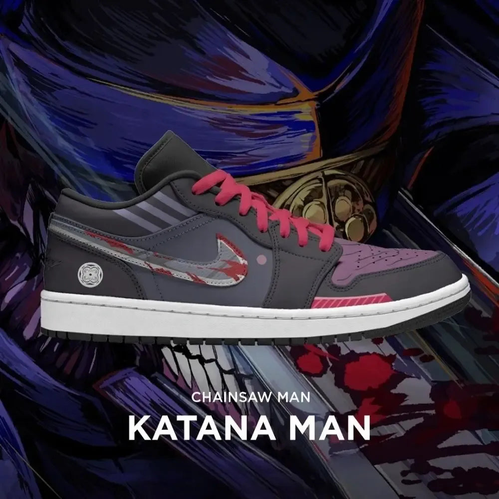 Katana Man Chaisaw Man Edition Low Top Shoes