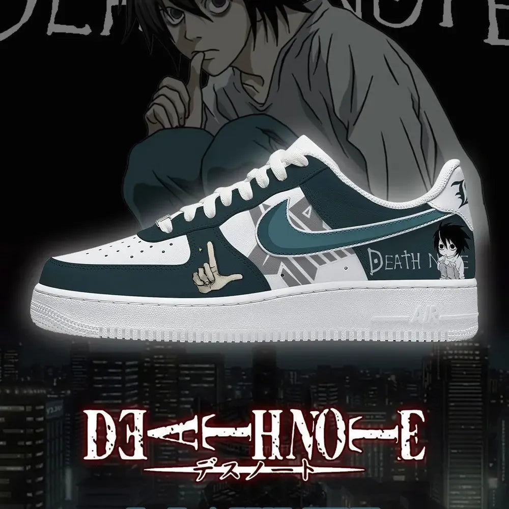 L Lawliet V.3 Death Note Limited Low Top Shoes